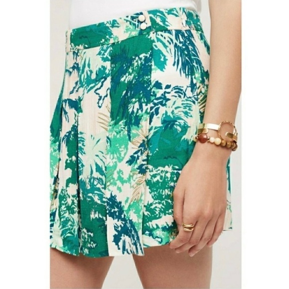 Anthropologie Elevenses Kadu Pleated Skort - Picture 2 of 7